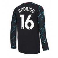 Manchester City Rodri Hernandez #16 Tredjeställ 2023-24 Långärmad